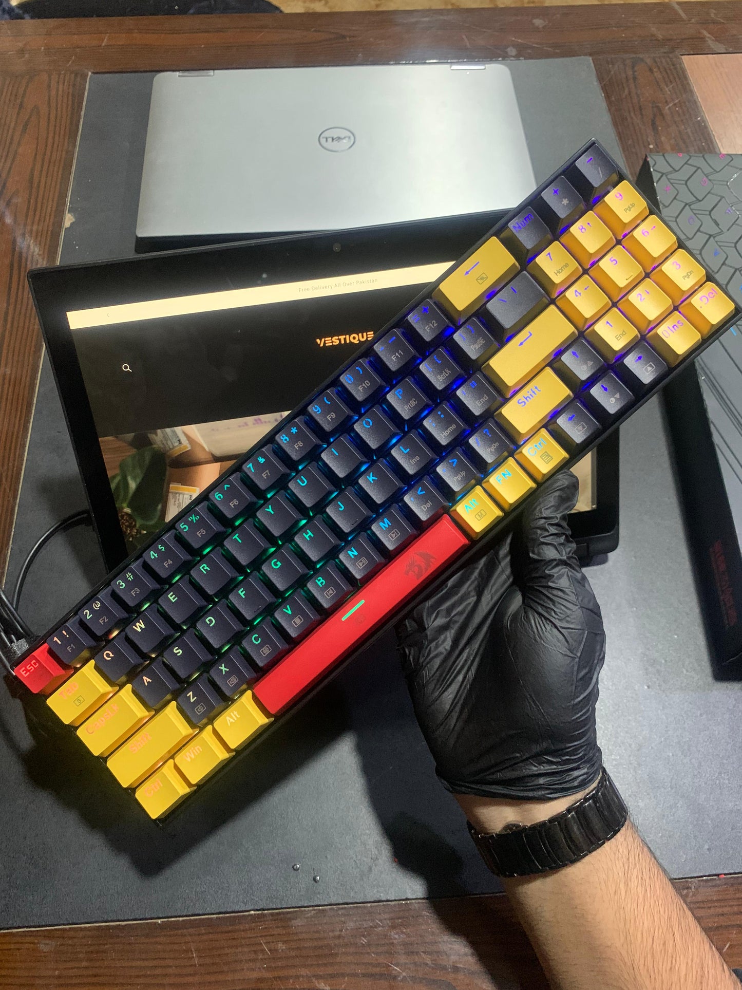 Redragon K688 RGB MECHANICAL KEYBOARD | Software Operated | Detachable Type C Wire
