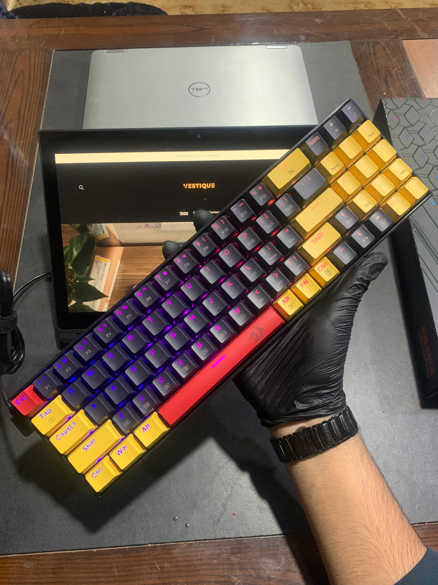 Redragon K688 RGB MECHANICAL KEYBOARD | Software Operated | Detachable Type C Wire